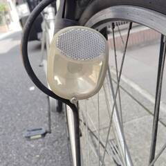 【中古】自転車　trois　シティ軽快車　シルバー　変速なし　27型の画像