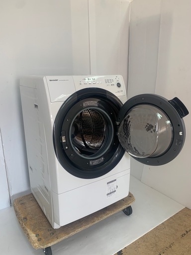 1 シャープ 7.0kgドラム式洗濯機 2021年製 ES-S7F-WR