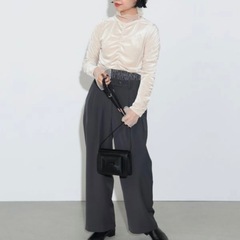 ベロア シャーリング ロングスリーブの画像