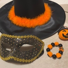 ハロウィンセット　帽子とマスク他の画像