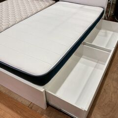 【愛品館 市原店】ニトリ｜引出し収納付シングルベッドの画像