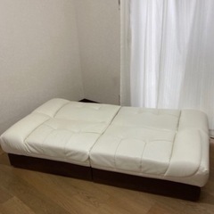 【受け渡し予定者決定】白ソファ　差し上げますの画像