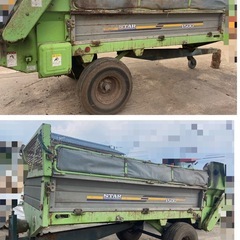 スター マニアスプレッダ AMN1840/TMS1560 ジョイント付 積載1500KG 堆肥散布機 中古 作動確認済み 引き取り限定の画像