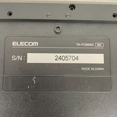 ELECOM TK-FCM062 ブラック キーボード 動作確認済 USB接続キーボード テンキー付き PCパーツ 周辺機器 Y2243の画像