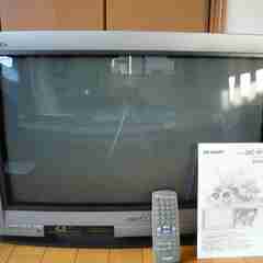 【動作確認済】シャープ　28型ワイド　ブラウン管テレビ　《 無料...