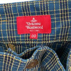186005 現状品 Vivienne Westwood ヴィヴィアンウエストウッド Vivienne Westwood スカート ブルー　チェック柄 レディース [0000000000089]の画像