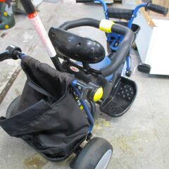 ides 幼児用 子供用 三輪車 アイデス カーゴフラス ネイビー CPR-305228 制御棒付きの画像
