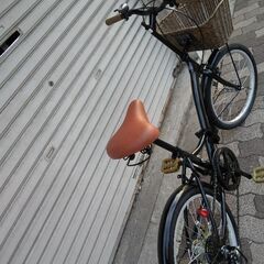 20吋 折り畳み自転車 外装6段/ブラックの画像