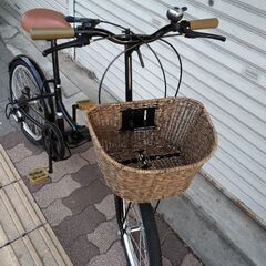 20吋 折り畳み自転車 外装6段/ブラックの画像