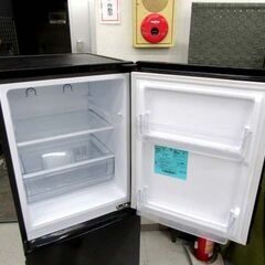 冷蔵庫 148L 2023年製 Haier JR-NF148DK ブラック 黒 2ドア 右開き 100Lクラス 家電 一人暮らし ハイアール 苫小牧西店の画像