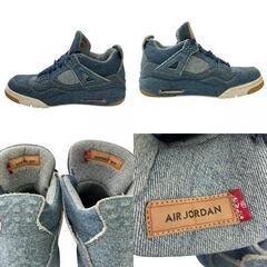 186000 現状品 NIKE ナイキ NIKE エアジョーダン4 リーバイスデニム A02571-401  27 デニムブルー デニム メンズ [0000000000094]の画像
