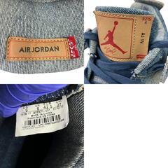 186000 現状品 NIKE ナイキ NIKE エアジョーダン4 リーバイスデニム A02571-401  27 デニムブルー デニム メンズ [0000000000094]の画像