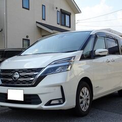 車検満タン 令和1年式 セレナハイブリッド 後期 プロパイロット エマージェンシーブレーキ ナビ フルセグTV Bluetooth フリップダウンモニター アラウンドビューモニター 両側パワスラ インテリキー シートヒーター LEDライト LEDフォグ ETC 前後ドラレコの画像