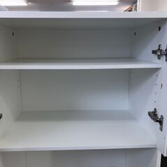 【ジャングルジャングルサカイ石津店】NITORI ニトリ フォルムN キッチンボード 食器棚 レンジ台 クリーニング済 幅60cm  堺市 ホワイト 堺市 西区 堺区 石津の画像