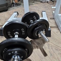 WILD FIT ベンチプレス台 バーベルセット トレーニング機器 25i菊STの画像
