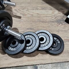 WILD FIT ベンチプレス台 バーベルセット トレーニング機器 25i菊STの画像