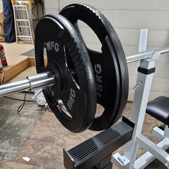WILD FIT ベンチプレス台 バーベルセット トレーニング機器 25i菊STの画像