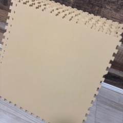  ニトリ ジョインマット 木目調　ライトブラウン 45×45 15枚セットです ハシの枠ありの画像