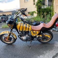 スズキ　GSX250E トラザリ　阪神タイガース　書類付　長期放置車両　レストアベース　部品取り　GS25Xの画像