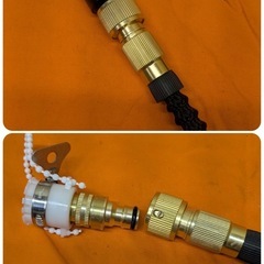 【中古】¥3800　BASEUS 高圧洗浄ホース　伸びるホース【II126 KNIO033 】の画像