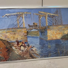 名画の大型ジグソーパズル完成品4点まとめて差し上げます。の画像