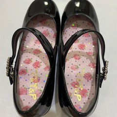 厚底パンプス　ブラックの画像