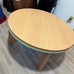 リバーシブル 1人用こたつ。まだ綺麗ですの画像