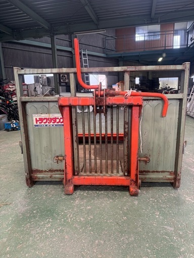 熊谷 整地キャリア 幅1.2m トラクター ダンプ キャスター キャリー バケット スキ 鋤 運搬 除雪 堆肥 排土　中古 1200mm