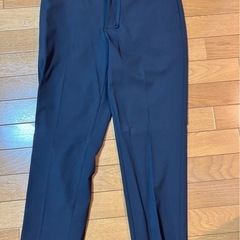 【新品・未使用】ユニクロ UNIQLO セットアップ 2点セット AIRism カーディガン（Mサイズ）＋ EZYアンクルパンツ（Mサイズ） ネイビーの画像