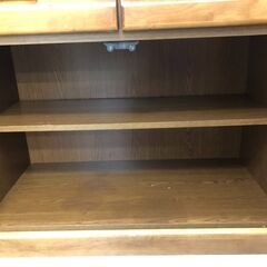 【ジャングルジャングルサカイ石津店】レトロ キッチンボード 食器棚 レンジ台 クリーニング済 幅90cm 堺市 ホワイト 堺市 西区 堺区 石津の画像