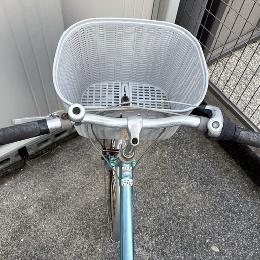 水色　26インチ　自転車　中古