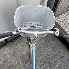 水色　26インチ　自転車　中古の画像