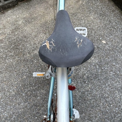 水色　26インチ　自転車　中古