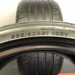 BS BRIDGESTONE POTENZA S007A 285/30R21 21インチ 夏タイヤ 2本 バリ溝 ベンツSクラス BMW/i5 audi/RS6アバント等　(STE019)の画像