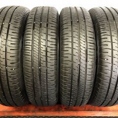 【DUNLOP ENASAVE EC204 155/70R13】夏タイヤ【スチールホイール 13インチ 4J4HPCD100】23～24年製 バリ溝 エブリィワゴン等　(STO038)の画像