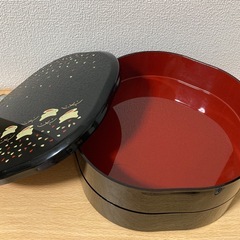 二段重箱 オードブル重 梅型 うさぎ柄の画像