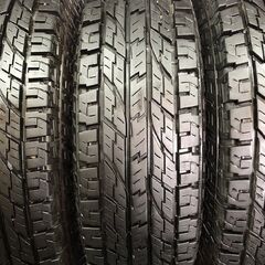 YOKOHAMA GEOLANDAR A/T G015 LT215/85R16 115/112R 10PR 16インチ 4本 バリ溝 ランクルナロー ジムニー等 ホワイトレター 　(STE003)の画像