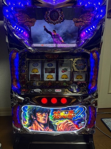 パチスロ実機 蒼天の拳2 コイン不要機 ID：126-011723-007