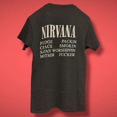 ★希少・美品★NIRVANA バンドTシャツ 黒 Sサイズ 90sの画像