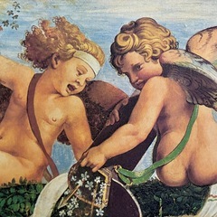 イタリア製 天使の絵 壁掛け プリントアート エンジェル インテリア 絵画の画像