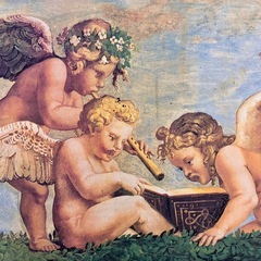 イタリア製 天使の絵 壁掛け プリントアート エンジェル インテリア 絵画の画像
