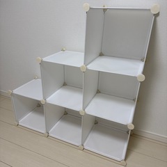Vacplus ホワイト収納ラック 組み立て式
の画像