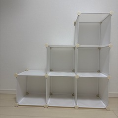 Vacplus ホワイト収納ラック 組み立て式
の画像