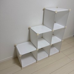 Vacplus ホワイト収納ラック 組み立て式
の画像