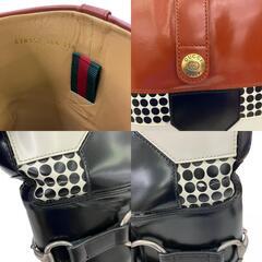 186005 現状品 GUCCI グッチ GUCCI ロングブーツ 25.5 ブラック レディース [0000000000138]の画像