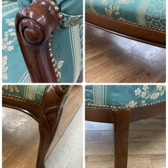 ジモティー限定価格！S180 ⭐ 輸入家具 アンティークソファ おそらくイタリア製 幅187cm USED 綺麗の画像