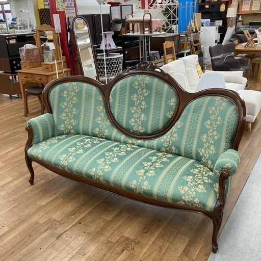 ジモティー限定価格！S180 ⭐ 輸入家具 アンティークソファ おそらくイタリア製 幅187cm USED 綺麗