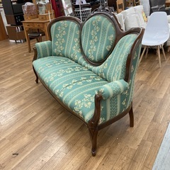 ジモティー限定価格！S180 ⭐ 輸入家具 アンティークソファ おそらくイタリア製 幅187cm USED 綺麗の画像
