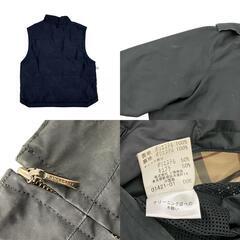 186000 現状品 BURBERRY バーバリー ダブルアウター 子供用服　110A ブラック　キャメル　ノバチェック柄 キッズ [0000000000143]の画像
