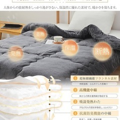 【新品未使用】掛け布団 シングル 冬用 暖かい 5層構造 フランネル あったか 吸湿発熱わたの画像